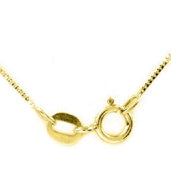 14K. SOLID GOLD NECKLACE WITH NATURAL CITRINE - Picture 4 of 7